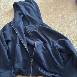 lululemon navy full zip scuba